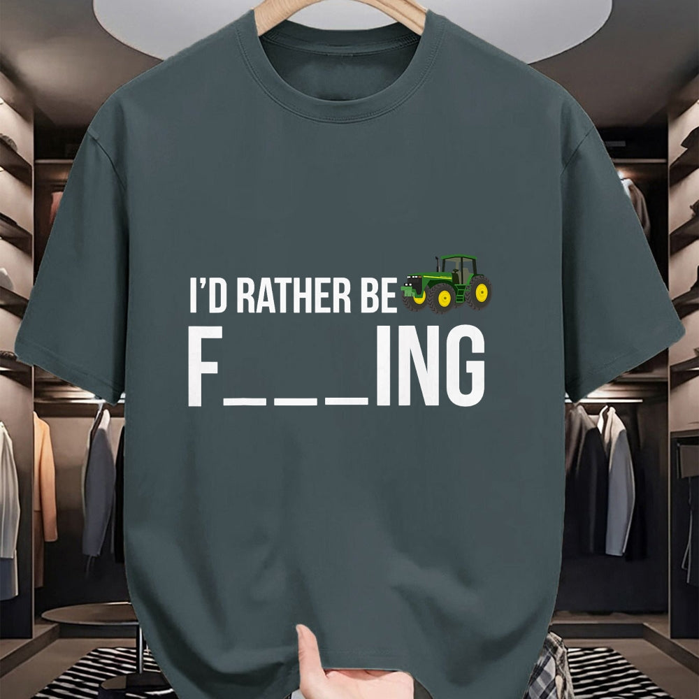 Best Farmer Life Shirt, Funny Farmer UnisexT-Shirt/Hoodie/Sweatshirt HLT00 - I'd Rather Be Farming T-Shirt Funny Farmer Gift Shirt T-Shirt