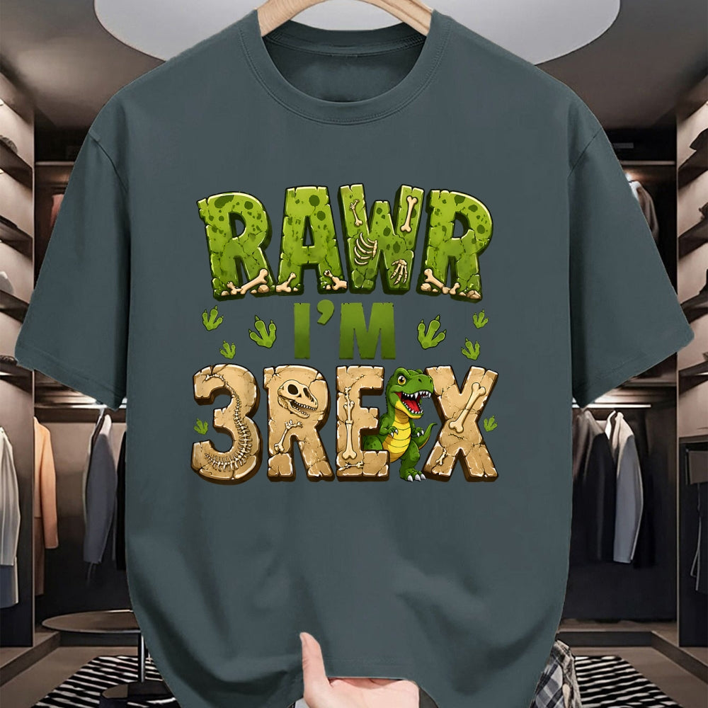 Best Dinosaur Lover Shirt, Funny Dinosaur UnisexT-Shirt/Hoodie/Sweatshirt HLT00 - 3 Year Old Dinosaur Birthday Boys Rawn Im 3-Rex T-Shirt