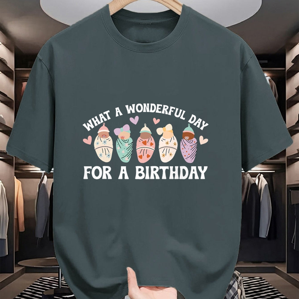 Funny Nurse Shirt, Nurse Unisex T-Shirt/Hoodie/Sweatshirt HLT00 - Day For A Birthday Mother Baby Nurse Postpartum Nurse T-Shirt