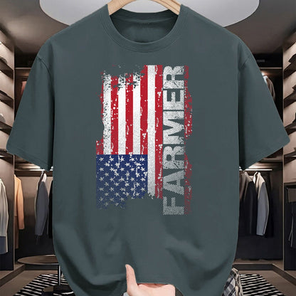 Best Farmer Life Shirt, Funny Farmer UnisexT-Shirt/Hoodie/Sweatshirt HLT00 - USA Flag Farmer T-Shirt, American Farmers Tee T-Shirt