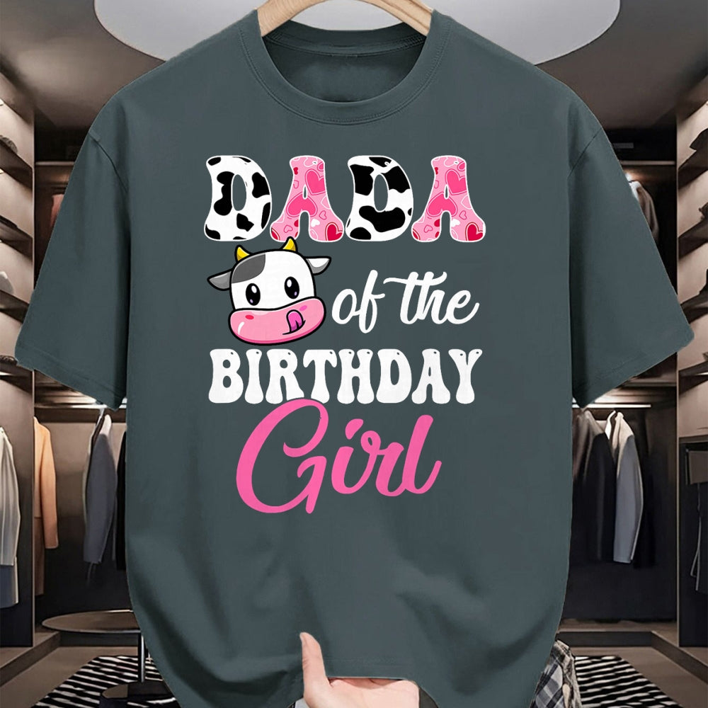 Best Farmer Life Shirt, Funny Farmer UnisexT-Shirt/Hoodie/Sweatshirt HLT00 - Dada of The Birthday Girl Farm Cow 1St Birthday Girl T-Shirt