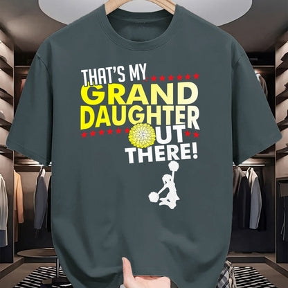 Best Grandpa Shirt, Proud Grandpa Unisex T-Shirt/Hoodie/Sweatshirt HLT00 - My Granddaughter - Cheerleader Grandpa & Grandma T Shirt T-Shirt