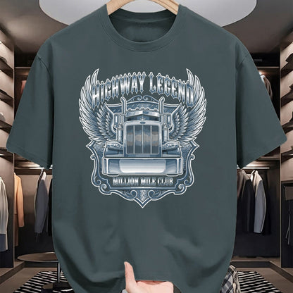 Best Truck Driver Life Shirt, Funny Trucker UnisexT-Shirt/Hoodie/Sweatshirt HLT00 - Million Mile Club Highway Legend Semi Truck Driver Trucker T-Shirt