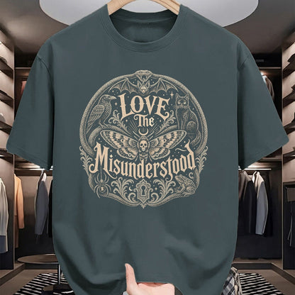 Cat Love Shirt, Funny Cat Lover Gift UnisexT-Shirt/Hoodie/Sweatshirt HLT00 - Love The Misunderstood Snake Spider Moth Frog Bat Raven Cat T-Shirt