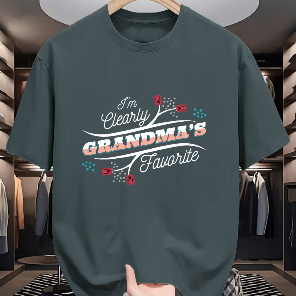 Best Grandpa Shirt, Proud Grandpa Unisex T-Shirt/Hoodie/Sweatshirt HLT00 -I'm Clearly Grandma's Favorite Granddaughter Grandma, T-Shirt