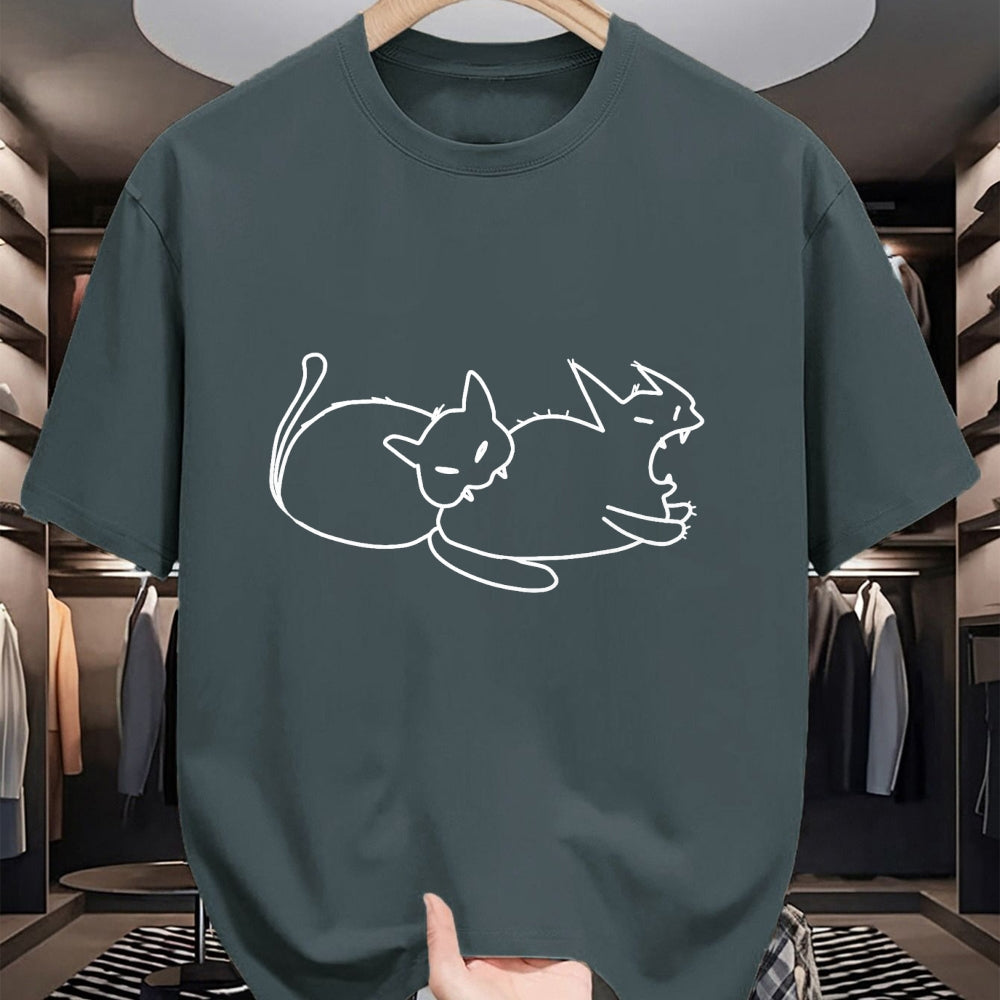Cat Love Shirt, Funny Cat Lover Gift UnisexT-Shirt/Hoodie/Sweatshirt HLT00 - Funny Cat Biting Cat from Butt Cats Love Cat Biting Cat T-Shirt