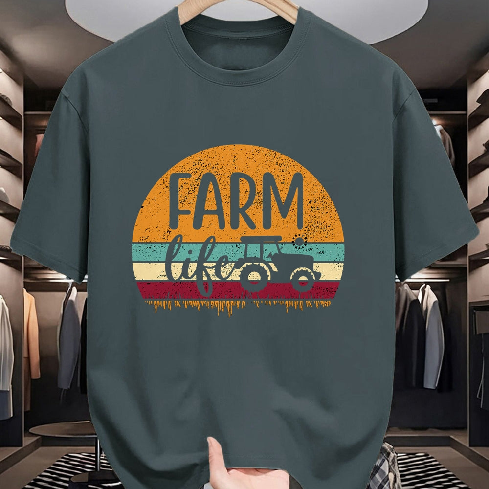 Best Farmer Life Shirt, Funny Farmer UnisexT-Shirt/Hoodie/Sweatshirt HLT00 - Retro Vintage Farm Life Farming Tractor Family Farmer Gift T-Shirt Small
