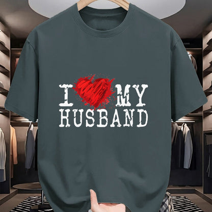 Best Wife Shirt, Wife and Husband Unisex T-Shirt/Hoodie/Sweatshirt HLT00 - I Love My Husband, Awesome Vintage Style Husband Love T-Shirt