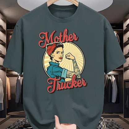 Best Truck Driver Life Shirt, Funny Trucker UnisexT-Shirt/Hoodie/Sweatshirt HLT00 - Women Truck Driver Mother Trucker T-Shirt
