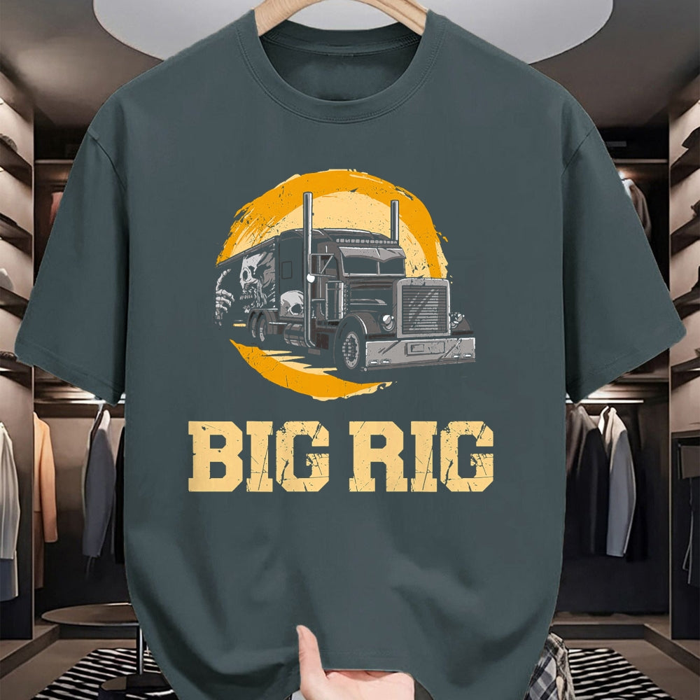 Best Truck Driver Life Shirt, Funny Trucker UnisexT-Shirt/Hoodie/Sweatshirt HLT00 - Trucker Truck Driver Vintage Big Rig T-Shirt (1)