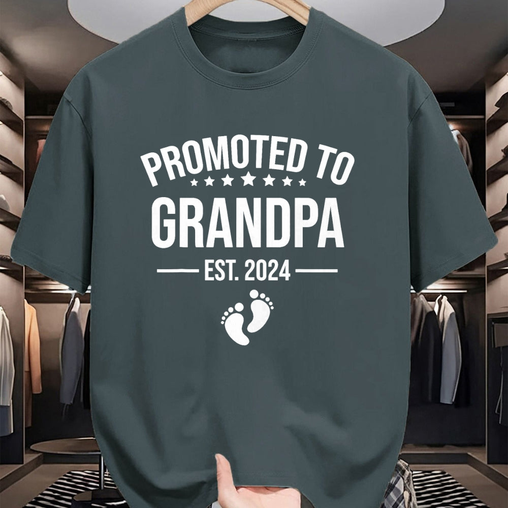 Best Grandpa Shirt, Proud Grandpa Unisex T-Shirt/Hoodie/Sweatshirt HLT00 - 1st Time Grandpa EST 2024 New First Grandpa 2024 T-Shirt (1)