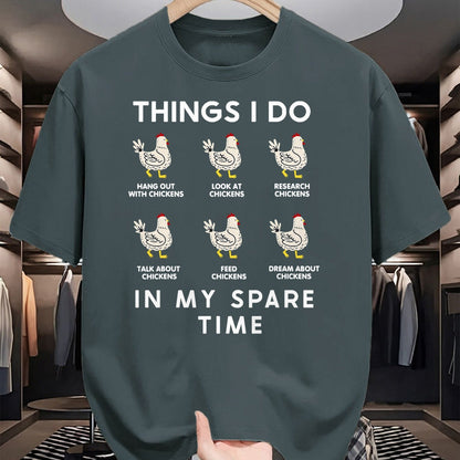 Best Farmer Life Shirt, Funny Farmer UnisexT-Shirt/Hoodie/Sweatshirt HLT00 - Things I Do in My Free Time Chicken T-Shirt