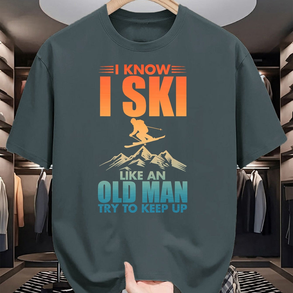 Best Grandpa Shirt, Proud Grandpa Unisex T-Shirt/Hoodie/Sweatshirt HLT00 -Best Ski Art For Grandpa Men Skiing Nordic Skier Skiing T-Shirt