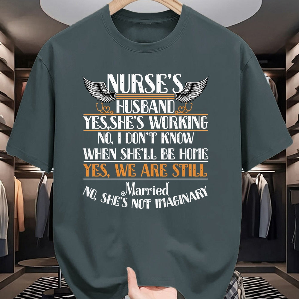 Funny Nurse Shirt, Nurse Unisex T-Shirt/Hoodie/Sweatshirt HLT00 - I Am A Nurse's Husband T Shirt, Nurse Wife T Shirt Long Sleeve T-Shirt