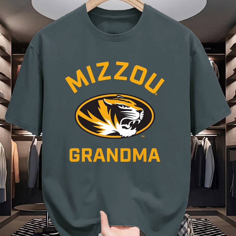 Best Grandma Shirt, Proud Grandma Unisex T-Shirt/Hoodie/Sweatshirt HLT00 - University of Missouri Mizzou Tigers Arched Grandma T-Shirt