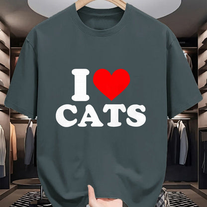 Cat Love Shirt, Funny Cat Lover Gift UnisexT-Shirt/Hoodie/Sweatshirt HLT00 - I Heart Cats - I Heart Cats I Love Cats T-Shirt