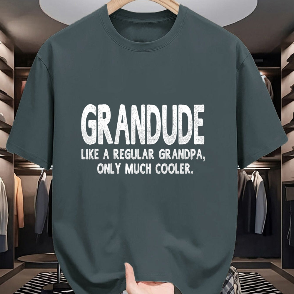 Best Grandpa Shirt, Proud Grandpa Unisex T-Shirt/Hoodie/Sweatshirt HLT00 - Grandude Definition Like Regular Grandpa Only Cooler Funny T-Shirt