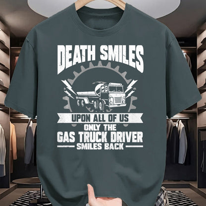 Best Truck Driver Life Shirt, Funny Trucker UnisexT-Shirt/Hoodie/Sweatshirt HLT00 - Gas Trucker Tanker Gas Truck Driver Fuel Truck Driver Premium Tri-blend T-Shirt