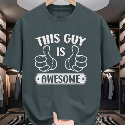 Best Wife Shirt, Wife and Husband Unisex T-Shirt/Hoodie/Sweatshirt HLT00 - This Guy Is Awesome Thumbs Funny Self-Promoting Statement T-Shirt