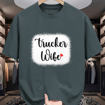 Best Truck Driver Life Shirt, Funny Trucker UnisexT-Shirt/Hoodie/Sweatshirt HLT00 - Truck Driver Wife Mom Women's Gift Funny Trucker Wife T-Shirt