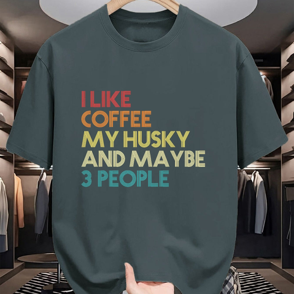 Dog Love Shirt, Dog Lover Gift T-Shirt/Hoodie/Sweatshirt HLT00 - Siberian Husky Dog Owner Coffee Lovers Quote Vintage Retro T-Shirt