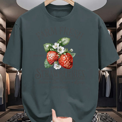 Best Farmer Life Shirt, Funny Farmer UnisexT-Shirt/Hoodie/Sweatshirt HLT00 - Farm Fresh Strawberries Vintage Strawberry Farmers Farm T-Shirt