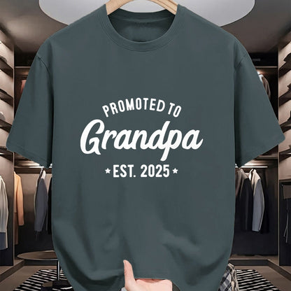 Best Grandpa Shirt, Proud Grandpa Unisex T-Shirt/Hoodie/Sweatshirt HLT00 - Promoted to Grandpa 2025 Soon to Be Grandfather New Grandpa T-Shirt