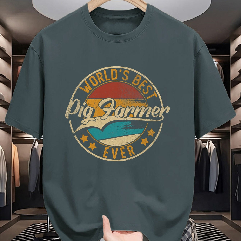 Best Farmer Life Shirt, Funny Farmer UnisexT-Shirt/Hoodie/Sweatshirt HLT00 - Worlds Best Pig Farmer  Hog Farmer T-Shirt