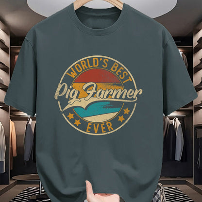 Best Farmer Life Shirt, Funny Farmer UnisexT-Shirt/Hoodie/Sweatshirt HLT00 - Worlds Best Pig Farmer  Hog Farmer T-Shirt