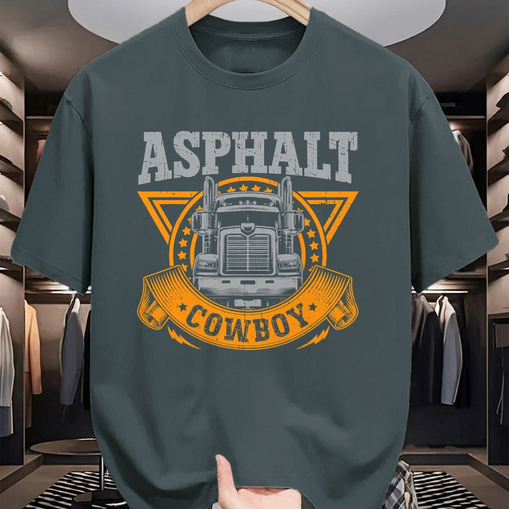 Best Truck Driver Life Shirt, Funny Trucker UnisexT-Shirt/Hoodie/Sweatshirt HLT00 - Asphalt Cowboy Cool Truck Driver Design Trucker T-Shirt (4)