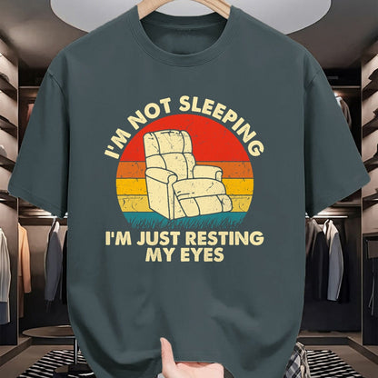 Best Grandpa Shirt, Proud Grandpa Unisex T-Shirt/Hoodie/Sweatshirt HLT00 -I'm Not Sleeping I'm Just Resting My Eyes Fathers Dad Joke T-Shirt