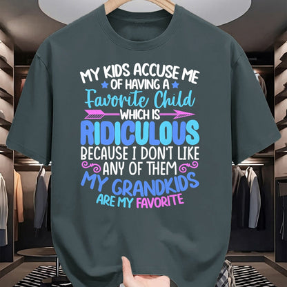 Best Grandpa Shirt, Proud Grandpa Unisex T-Shirt/Hoodie/Sweatshirt HLT00 - My Grandkids Are Favorite Funny Family Grandpa Grandma T-Shirt