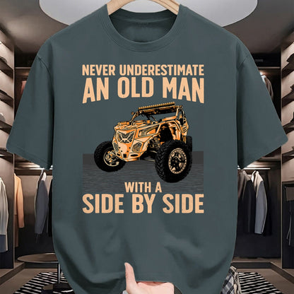 Best Grandpa Shirt, Proud Grandpa Unisex T-Shirt/Hoodie/Sweatshirt HLT00 - Cool SXS For Grandpa Men Dad Offroad UTV ATV Side-By-Side T-Shirt