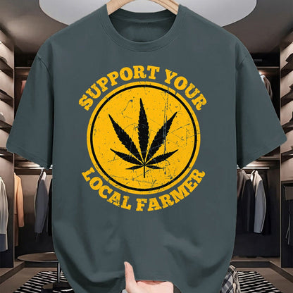 Best Farmer Life Shirt, Funny Farmer UnisexT-Shirt/Hoodie/Sweatshirt HLT00 - Retro Marijuana Support Your Local Farmer Cannabis Weed 2023 T-Shirt