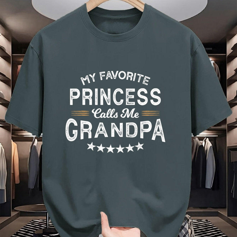 Best Grandpa Shirt, Proud Grandpa Unisex T-Shirt/Hoodie/Sweatshirt HLT00 - My Favorite Princess Calls Me Grandpa Cool Grandparents Day T-Shirt