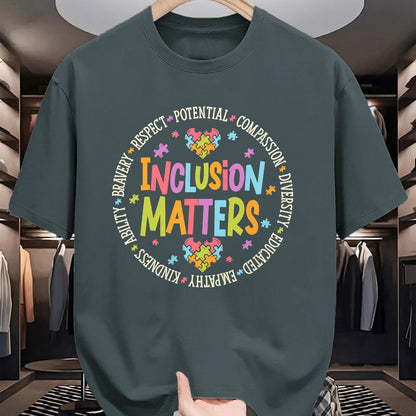 Best Teacher Shirt, Funny Teacher UnisexT-Shirt/Hoodie/Sweatshirt HLT00 - Inclusion Matters Autism Special Education Teacher Kindness T-Shirt