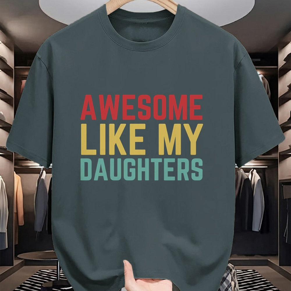 Best Wife Shirt, Wife and Husband Unisex T-Shirt/Hoodie/Sweatshirt HLT00 - Fathers Day Gift from Daughters Awesome Like My Daughters Long Sleeve T-Shirt