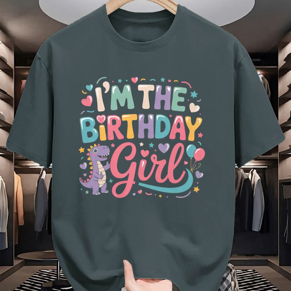 Best Dinosaur Lover Shirt, Funny Dinosaur UnisexT-Shirt/Hoodie/Sweatshirt HLT00 - I_m The Birthday Girl Dinosaur T-Rex Party Family Matching T-Shirt