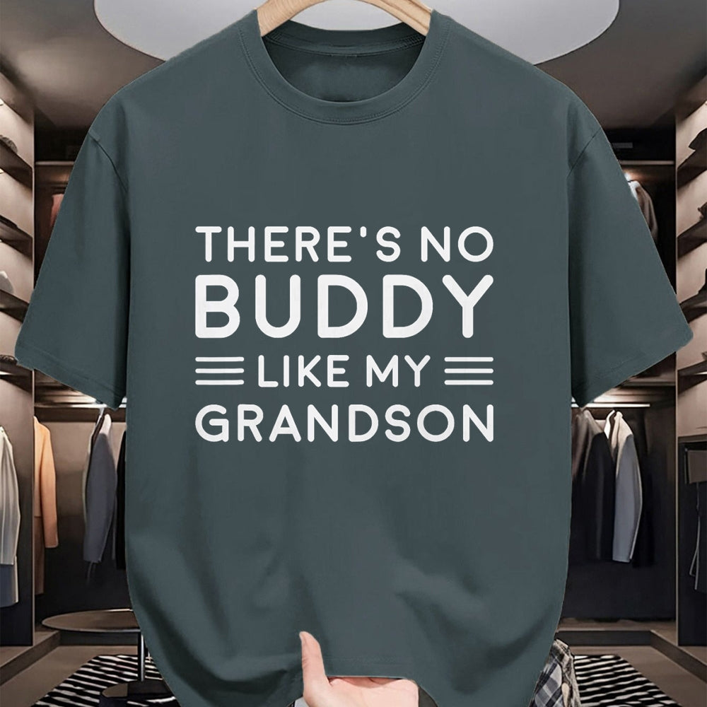 Best Grandpa Shirt, Proud Grandpa Unisex T-Shirt/Hoodie/Sweatshirt HLT00 - There Is No Buddy Like My Grandson Matching Grandpa Outfit T-Shirt