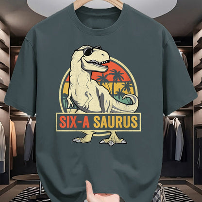 Best Dinosaur Lover Shirt, Funny Dinosaur UnisexT-Shirt/Hoodie/Sweatshirt HLT00 - 6 Year Old Dinosaur Birthday 6th T Rex Dino Six Saurus Tees T Shirts for Kids Boys Girls