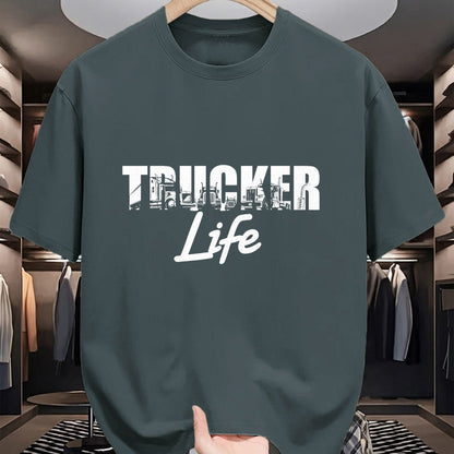 Best Truck Driver Life Shirt, Funny Trucker UnisexT-Shirt/Hoodie/Sweatshirt HLT00 - Truck Driver Trucker Life T-Shirt (1)