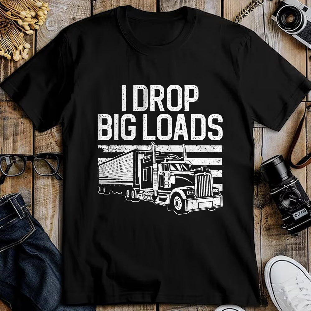 Best Truck Driver Life Shirt, Funny Trucker UnisexT-Shirt/Hoodie/Sweatshirt HLT00 - Funny Trucker Design for Men Women Semi Truck Driver Lover T-Shirt, Men, Black, Medium