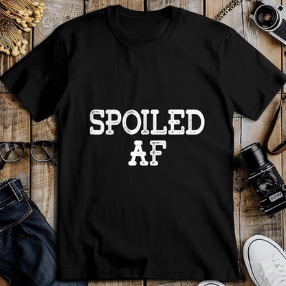 Best Wife Shirt, Wife and Husband Unisex T-Shirt/Hoodie/Sweatshirt HLT00 - Spoiled AF Broke Spoiled Husband Wife Funny Matching Couple T-Shirt