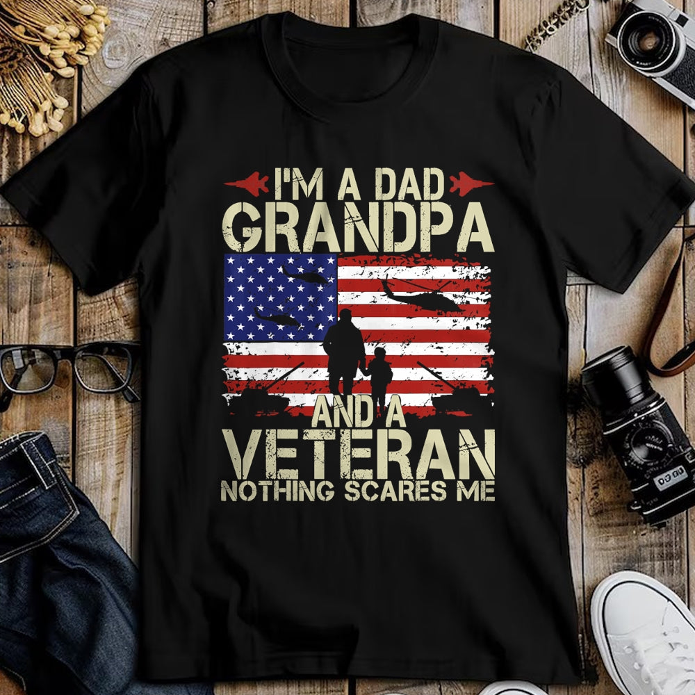 Best Grandpa Shirt, Proud Grandpa Unisex T-Shirt/Hoodie/Sweatshirt HLT00 - I'm A Dad Grandpa And Veteran Fathers Day Papa Grandpa Gifts T-Shirt