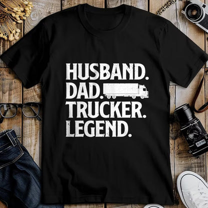 Best Truck Driver Life Shirt, Funny Trucker UnisexT-Shirt/Hoodie/Sweatshirt HLT00 - Funny Trucker Art for Truck Driver Husband Men Dad Trucking T-Shirt Small