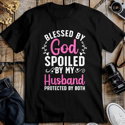 Best Wife Shirt, Wife and Husband Unisex T-Shirt/Hoodie/Sweatshirt HLT00 - Funny Spoiled Wife Art For Women Girls Husband Spoiled Wife T-Shirt