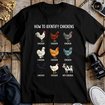 Best Farmer Life Shirt, Funny Farmer UnisexT-Shirt/Hoodie/Sweatshirt HLT00 - How to Identify Chickens T-Shirt