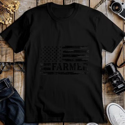 Best Farmer Life Shirt, Funny Farmer UnisexT-Shirt/Hoodie/Sweatshirt HLT00 - Farmer Black Vintage USA Flag Father's Day Farm Owner T-Shirt