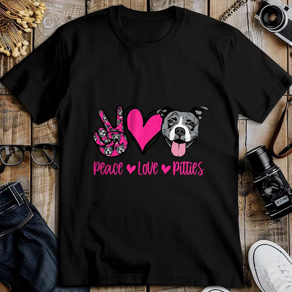 Dog Love Shirt, Dog Lover Gift T-Shirt/Hoodie/Sweatshirt HLT00 - Pit Bull Lives Matter Pittie Puppy Dog Mom Ladies Pitbull T-Shirt