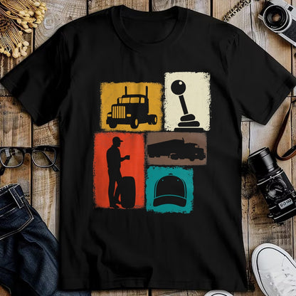 Best Truck Driver Life Shirt, Funny Trucker UnisexT-Shirt/Hoodie/Sweatshirt HLT00 - Trucker Vintage Collage Trucking Men Truck Driver T-Shirt